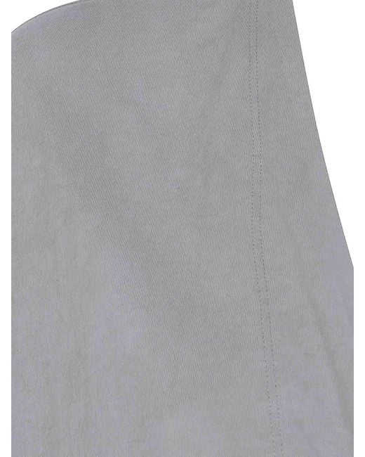 Ziggy Chen Gray Collarless Jersey T-Shirt