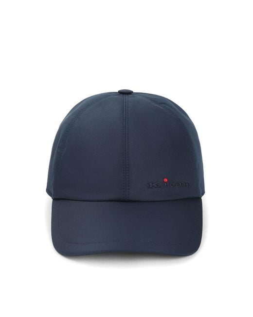 Kiton Blue Baseball Cap for men