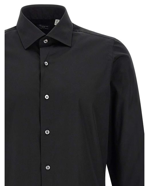 Finamore 1925 Black Napoli Shirt for men