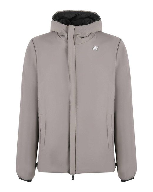 K-Way Black Reversible Jacket for men