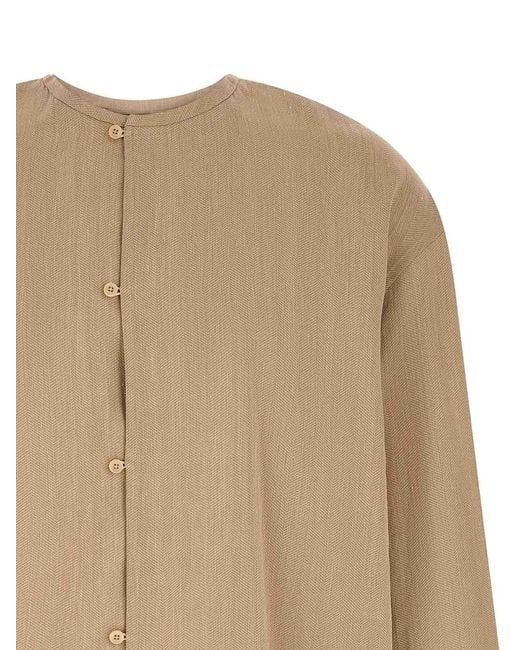 Jacquemus Natural Linen Blouse for men
