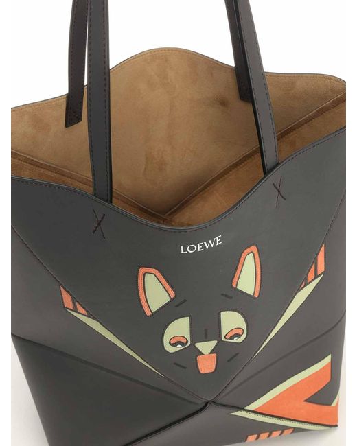 Loewe Black Medium Tote Bag