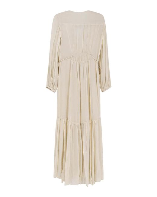 Isabel Marant Natural Marant Etoile Viscose Briane Dress