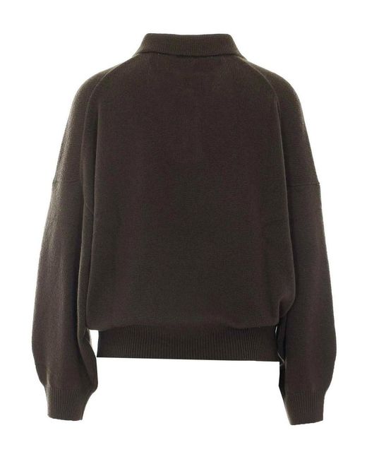 Lisa Yang Brown Dark Fern Etta Polo