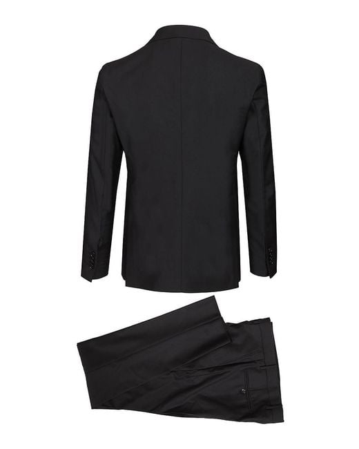 Tagliatore Black Vesuvius Double-Breasted Suit for men