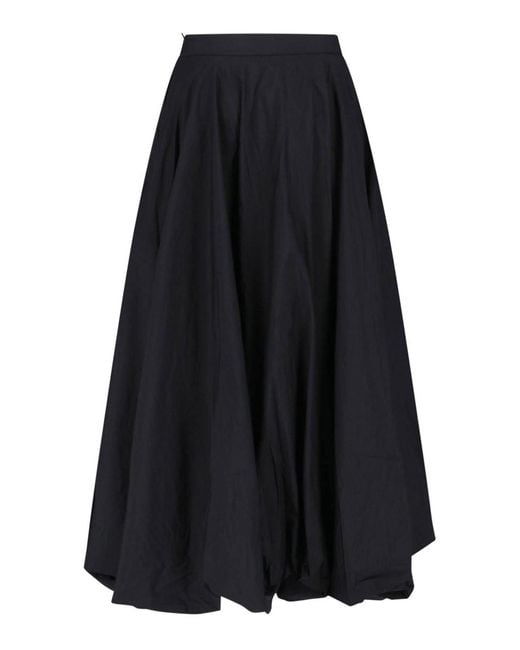 Y-3 Blue Gradient 3 Stripes Midi Skirt