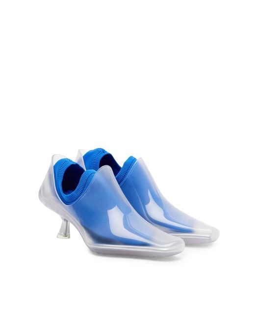 Loewe White Light Pvc Emily Aqua Pumps Scarpe Con Tacco