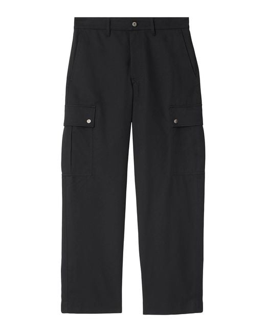 Burberry Black Cargo Trousers for men