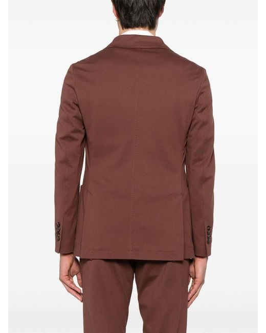 Circolo 1901 Brown Cotton Double-Breasted Jacket for men