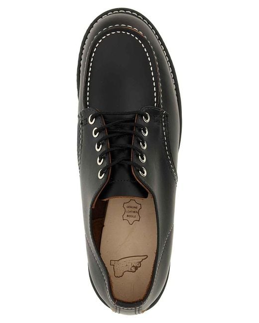 Red Wing Black 'shop Moc Oxford' Lace Up Shoes for men