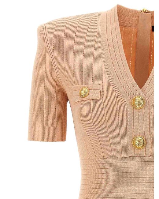 Balmain Natural Mini Dress