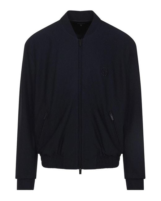 Giorgio Armani Blue Blouson Jacket for men