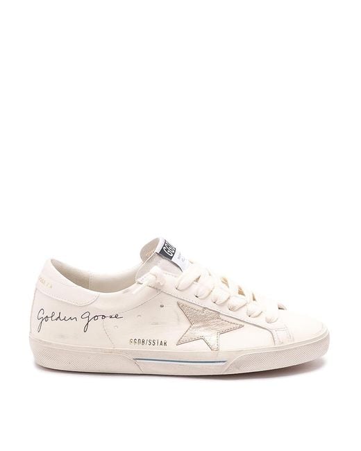 Golden Goose Deluxe Brand White Super-Star Sneakers for men