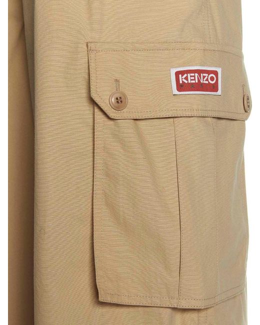 KENZO Metallic Brace Cargo Pants