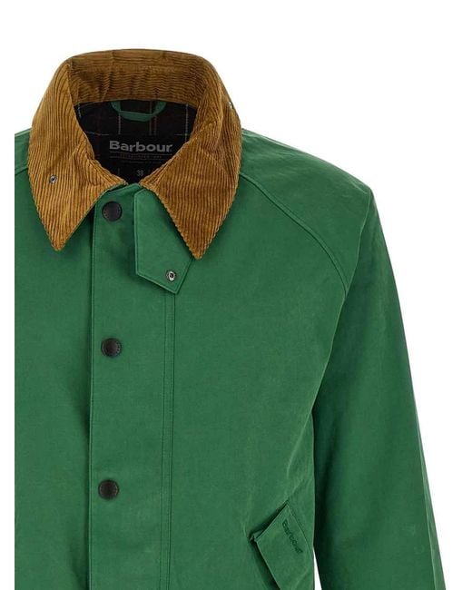 Barbour Green Transporter Jacket for men