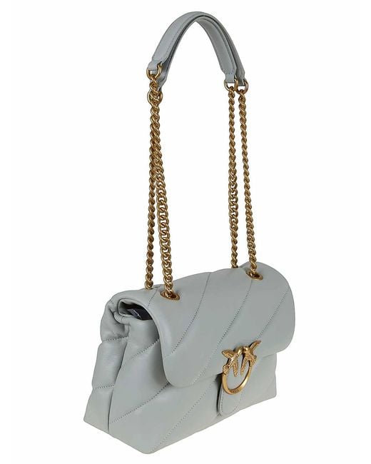 Pinko White Love Puff Classic Cl Sheep Nap
