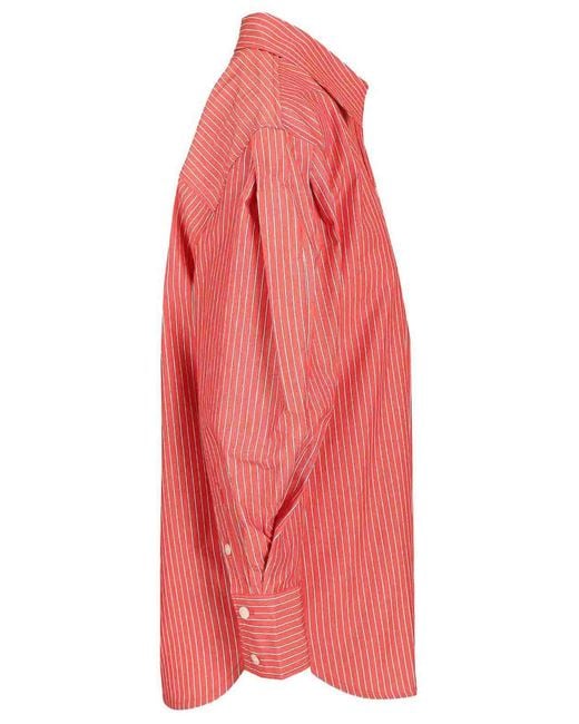 Ganni Pink Oxford Shirt