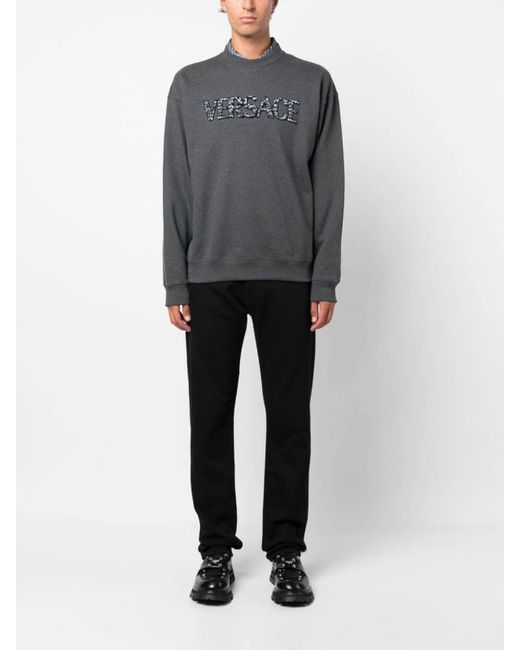 Versace Gray Sweatshirts for men