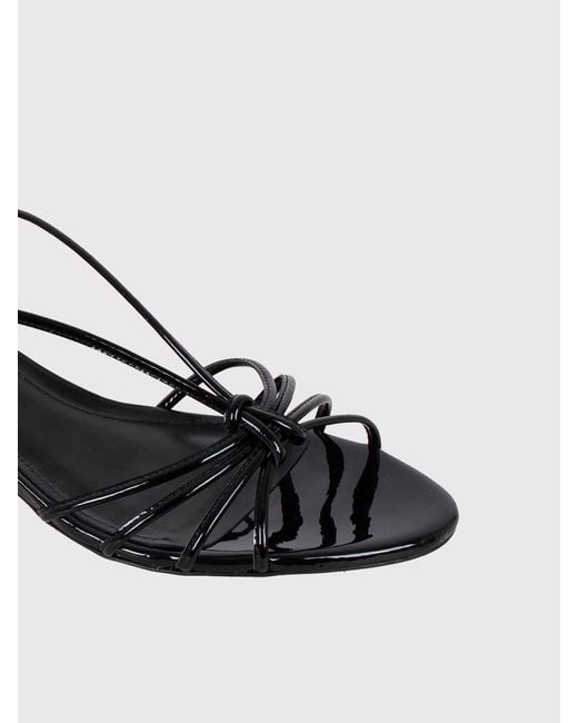 Aeyde Black Amara Woven Sandal