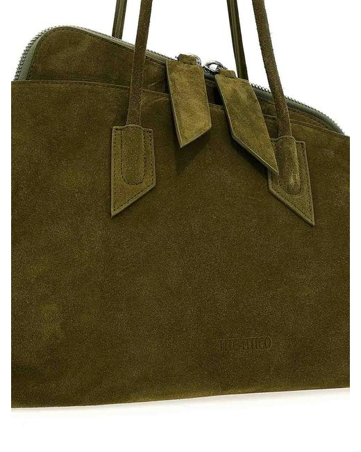 The Attico Green La Passeggiata Medium Shopping Bag