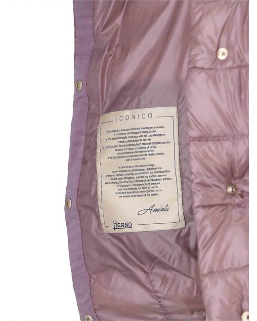 Herno Purple Down Filled Comforter