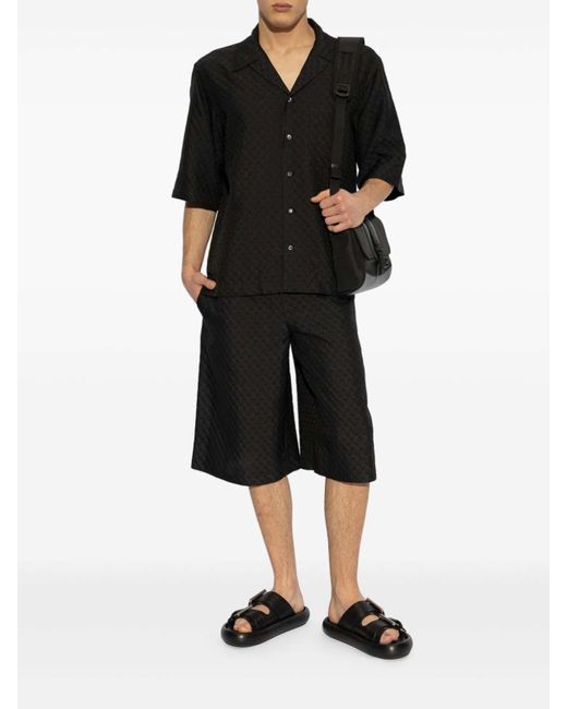 McQueen Black Shorts for men