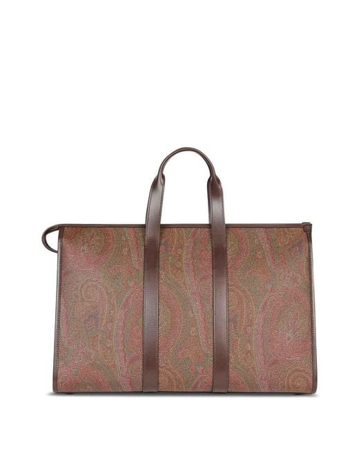 Etro Brown Arnica Travel Bag for men
