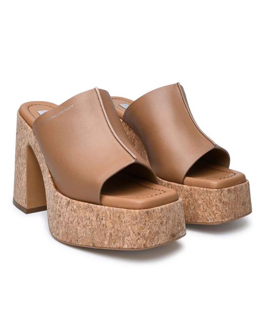 Stella McCartney Brown Eco Leather Slippers