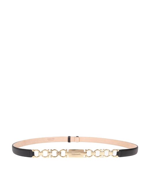 Ferragamo White Bijoux Belt