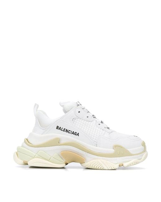 Balenciaga White Triple S Sneakers