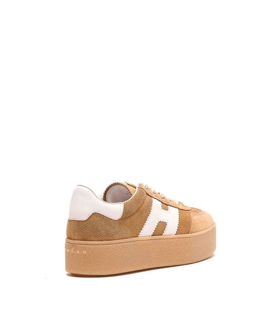 Hogan Brown Cool Sneakers