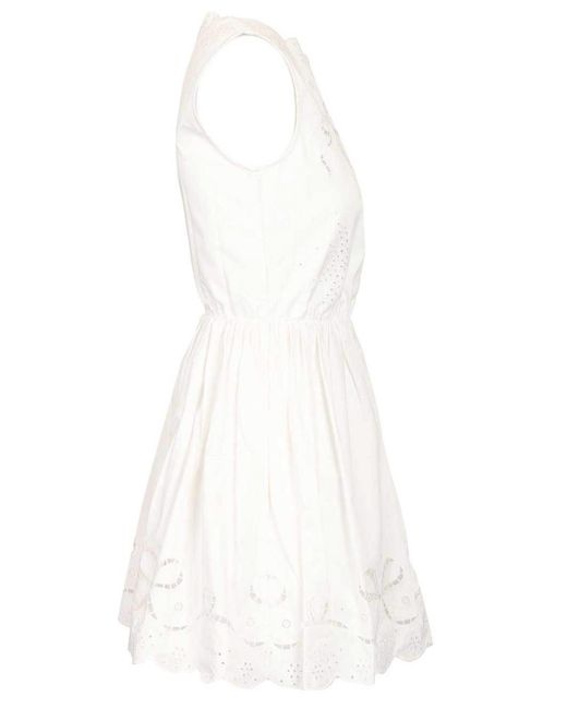Self-Portrait White Mini Dress