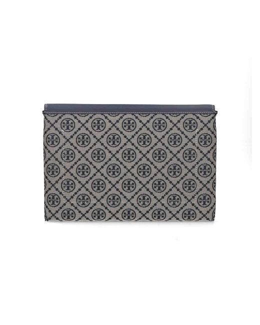 Tory Burch Gray Pouch With Chain