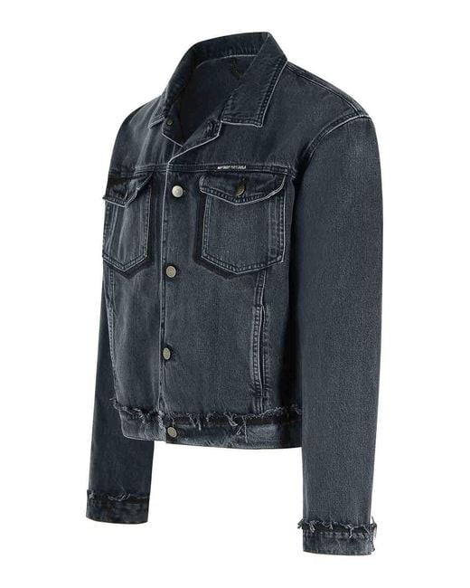 Maison Margiela Blue Cotton Jacket for men
