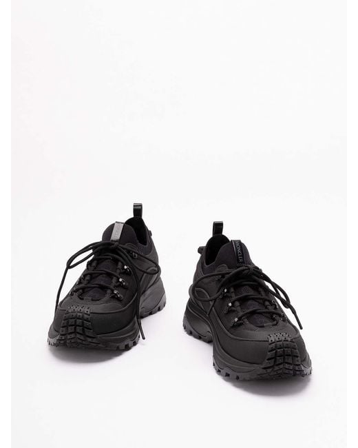 Moncler Black Trailgrip Lite3 Low Top Sneakers for men