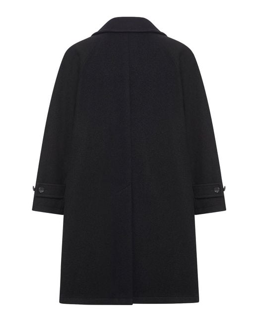 Tagliatore Blue Single-Breasted Wool Coat for men