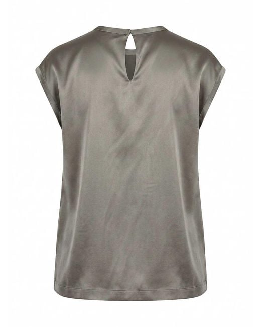 Brunello Cucinelli Gray Blouse