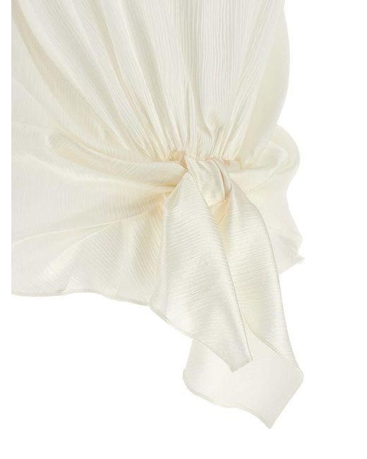 J.W. Anderson White 'front Knot' Top