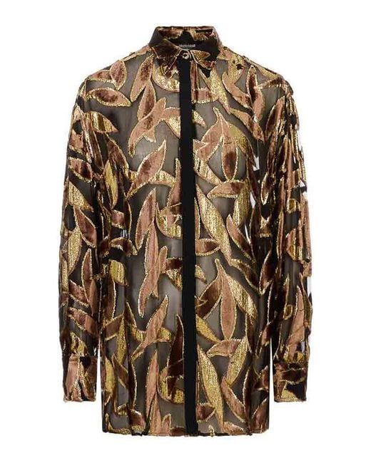 Roberto Cavalli Brown Shirt