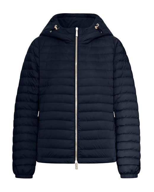 Moorer Blue Julay Short Padded Down Jacket