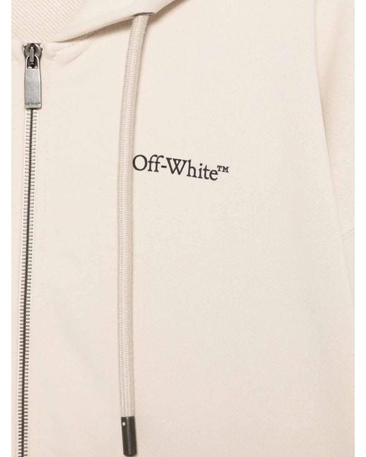 Off-White c/o Virgil Abloh White 'Half Arrow Skate' Zip Hoodie for men