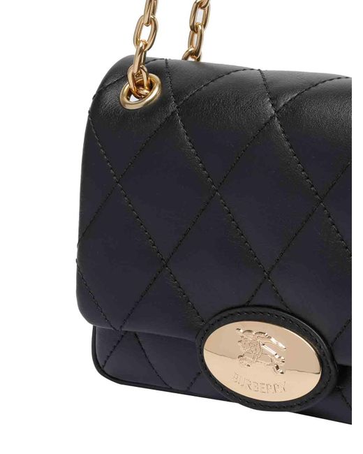 Burberry Black Strand Small Quilted Bag