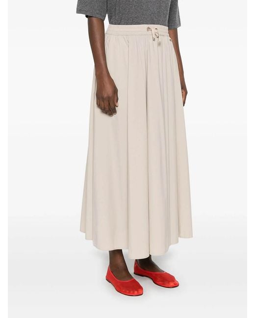 Herno Natural Light Nylon Stretch Skirt