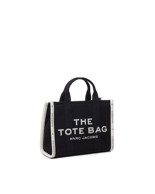 Marc Jacobs Black The Tote Jacquard Medium Bag