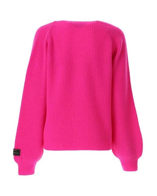 MSGM Pink Asymetric Pull