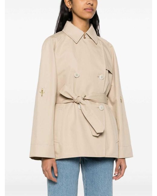 Fay Natural Double-Breasted Trench Coat