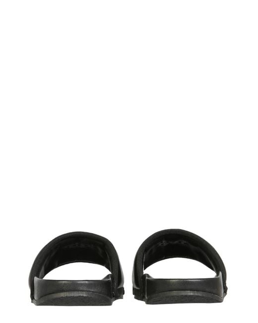 Ambush Black Leather Slide Sandals