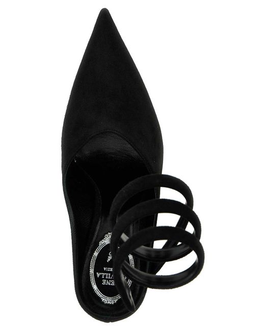 Rene Caovilla Black 'Grace' Mules