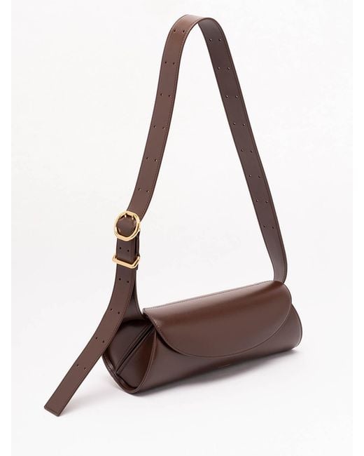 Jil Sander Brown 'Cannolo' Small Bag
