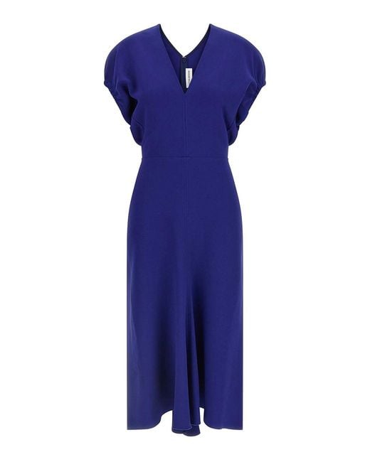 Victoria Beckham Blue Edith Dress